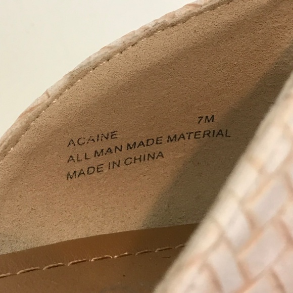 ANDIAMO Sandals Slip On Flats Rhinestone Cream Acaine Women’s Size 7 - Picture 13 of 15